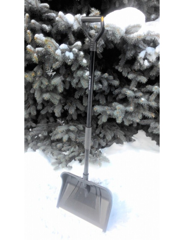 Высокопрочная снеговая лопата  СНЕЖНАЯ КОРОЛЕВА черная