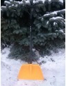 Высокопрочная снеговая лопата  СНЕЖНАЯ КОРОЛЕВА АВТО желтая
