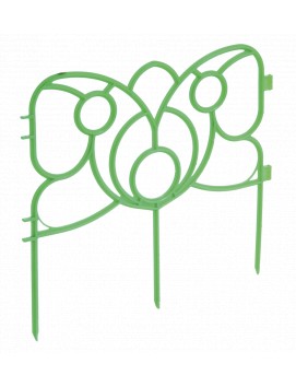 Забор декоративный пластиковый "Бабочка" зеленый