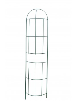 Шпалера-подставка для роз металлическая "Полукупол" зеленая 700*2000